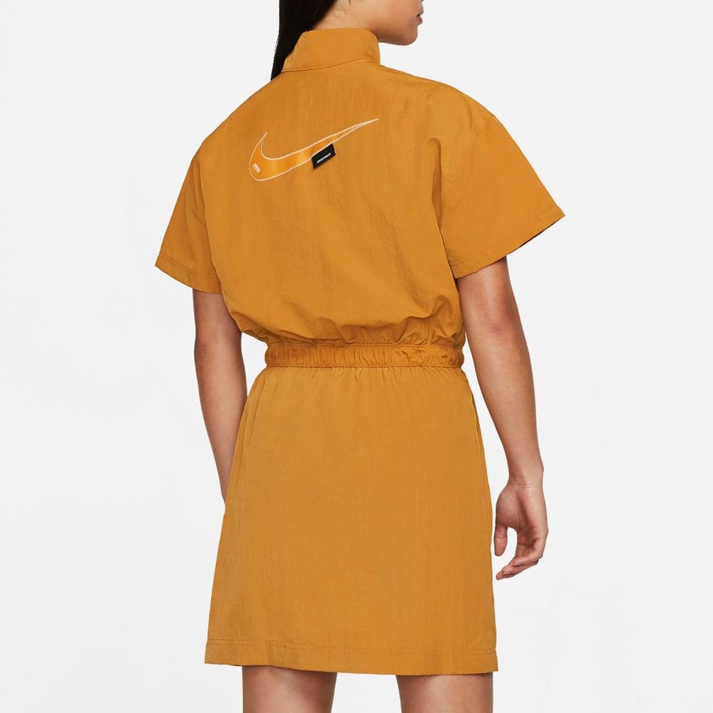 NWT Nike Women's Sportwear Swoosh Woven Dress - Picture 3 of 6